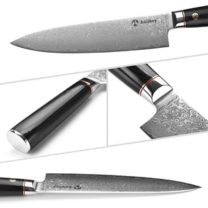 Bộ dao bếp Nhật Bản Damascus AUS-10V siêu thép 7 món chuyên nghiệp dành cho đầu bếp - Product Image 4