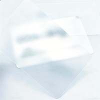 Cartes de visite magnétiques en PVC personnalisées, impression numérique, sans NFC, transparentes, en plastique, sublimation, 0,38 mm