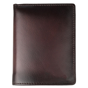 Men's Vegetable Tanned Leather <b>Wallet</b> Vertical Square RFID Blocking Multi Card <b>Holder</b> Solid Color Everyday Use - Product Image 5