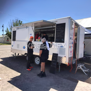 Camion de restauration mobile entièrement équipé Remorque de vente de nourriture Chariot à glace Rue de cuisine mobile Remorque de nourriture - Product Image 4