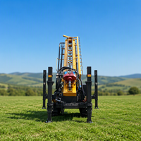 Foreuse hydraulique diesel sur chenilles pour puits d'eau, machine de forage de 200m à 300m de profondeur