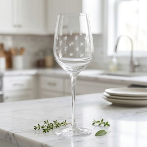 Verres à vin extra larges carrés de 20 oz à long pied, colorés, modernes et incassables pour la décoration de mariages et de fêtes - Product Image 1