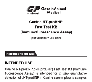 Kit de Prueba Rápida Canina Getein NT-proBNP (Ensayo de Inmunofluorescencia) para la detecció<span class=keywords><strong>n</strong></span> cuantitativa in <span class=keywords><strong>vitro</strong></span> de cNT-proBNP - Product Image 3