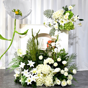 Flor Artificial de Tela de Seda de la Serie Blanca para Decoración de Bodas <span class=keywords><strong>y</strong></span> Decoración de Hoteles - Product Image 3