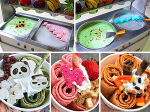 Macchina per Gelato Arrotolato al Yogurt Fritto <span class=keywords><strong>BLG</strong></span> per Produzione in Serie Economica - Product Image 6