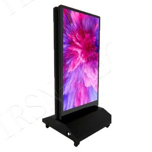 43 inch pin Powered 4k kỹ thuật số biển không thấm nước Dual Sided hiển thị với cán bánh xe cho quảng cáo ngoài trời - Product Image 5