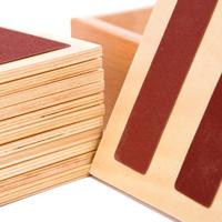 Tableros Táctiles Montessori, Juguete Sensorial de Texturas de Madera, Set de Discriminación de Texturas para el Aprendizaje Infantil