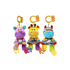 LK Sonaglio per Neonati Bianco e Nero, Morbido Giocattolo Peluche Animale con Cordino, Vibrante, da Agganciare al Passeggino, Set Regalo - Product Image 2