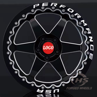 Jantes forgées Beadlock de course 17-18 pouces personnalisées 5*112 5*120 pour Dodge Charger Chevrolet Camaro Corvette Z06 Ford Mustang GT