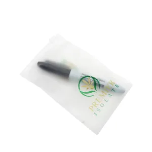 Экологичный матовый пластиковый пакет с застежкой-молнией с индивидуальным принтом для упаковки футболок и джинсов