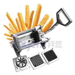 เครื่องตัดมันฝรั่งอเนกประสงค์แบบใช้มือ สำหรับใช้ในเชิงพาณิชย์และในบ้าน เครื่องหั่นแตงกวาและมันฝรั่ง เครื่องตัดเฟรนช์ฟรายส์ - Product Image 5