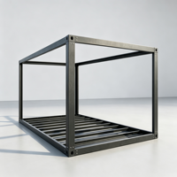 Structure de conteneur préfabriqué modulaire en acier, conteneur démontable en kit, adapté à une utilisation en extérieur