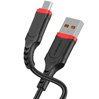 Connecteur D70V TPE Surface Nylon Tressé 1M 2.4A USB vers Micro Smart Phone Câbles de charge