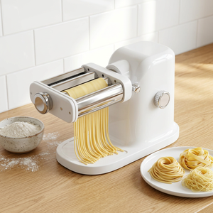 Macchina Elettrica per Fare la Pasta con Rullo in Plastica 3-in-1 e Tagliapasta per Spaghetti/Fettuccine, 150W, Silenziosa, per Uso Domestico - Product Image 2