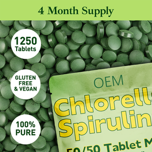 Oem/ODM nhà máy bán buôn Hữu Cơ Spirulina <span class=keywords><strong>Chlorella</strong></span> hỗn hợp máy tính bảng chế độ ăn uống bổ sung cao cấp - Product Image 4