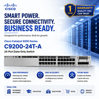 Commutateur réseau géré empilable Catalyst 9200 à 24 ports avec QoS et SNMP, capacité de 128 Gbps, C9200-24T-A
