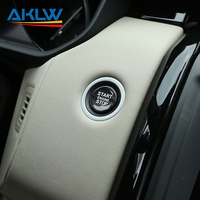 Autocollants de protection pour bouton de démarrage en fibre de carbone véritable pour Land Rover Discovery 5/Range Rover Executive, accessoires intérieurs de voiture