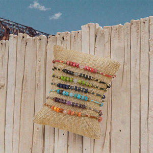 Pulsera de Cuentas ROR, Estilo Bohemio, para Verano, Playa, Vacaciones, Aniversario, Diseño Geométrico Explosivo, Sin Decoloración - Product Image 3