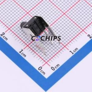 TC-6615Z75-10.0-260 Tactile Switch Through hole,7.5x6mm Switch Single Pole Single Throw Round Button 2.6N Right Angle Insert - Product Image 2