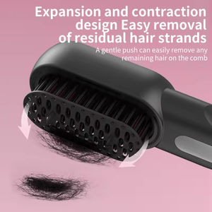 Cepillo Alisador de Cabello Eléctrico Inalámbrico Portátil con Luz Azul, Pantalla LCD, Calentamiento Rápido e Iones Negativos para Uso Doméstico - Product Image 6