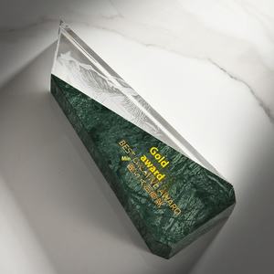 Trofeo de Cristal de Mármol Personalizado PARA EL Personal Destacado, Premio de Reunión Anual Empresarial con Grabado <span class=keywords><strong>Gratis</strong></span>, Otras Artesanías de Cristal - Product Image 5