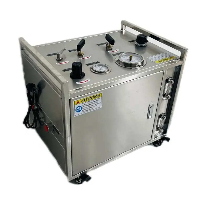 Prix usine pompe de surpression pneumatique banc d'essai de pression hydrostatique avec enregistreur graphique