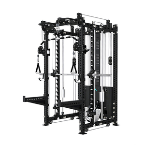 Rack de Squat Pliable en Métal pour Usage Domestique, Équipement Commercial avec Poulie Multifonctionnelle 2-en-1 <span class=keywords><strong>Réglable</strong></span> et Plaque de Protection - Product Image 5