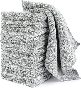 Kitchen Towel Washing Dish Car Cleaning Towel Rags Bamboo Fiber Cloths Dishcloth Wipe Gray Bamboo Cleaning Cloth Grey Opp Bag