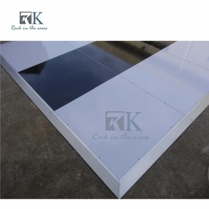 Panel de Piso de Baile Moderno Blanco y Negro Fácil de Instalar para Decoración de Bodas - Product Image 4