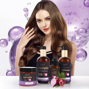 Ensemble de lavage de shampooing de soins capillaires pour femmes ensemble de nettoyage de masque d'huile de conditionneur de <span class=keywords><strong>cheveux</strong></span> de lissage d'oignon - Product Image 2