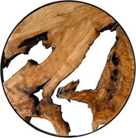 Guan sen sculpture sur bois naturel Art mural bricolage scrabble art mural Décor