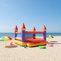 Château gonflable en PVC 4m*4m, maison de saut gonflable, château gonflable extérieur commercial pour enfants