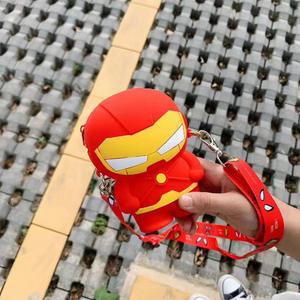 Spider-Man dessin animé Anime enfants silicone voyage porte-monnaie garçons sacs à bandoulière - Product Image 4