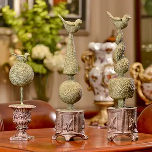 Hot selling resin decoration set vintage creative home decoration bride simple furnishing articles for decoration