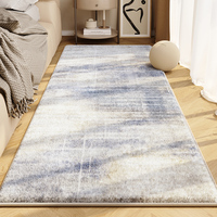 Boho Luxe Antidérapant Faux Cachemire Moderne Moelleux Sol Chambre Tapis de Chevet et Tapis