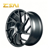 Jantes forgées monobloc usinées CNC 17 18 19 pouces, finition noir mat, jantes en alliage ET 25 mm 35 mm pour voitures particulières Tesla Honda Nissan