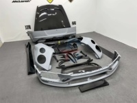 Nouveau kit carrosserie large MSY riveté en fibre de carbone pour Bentley Continental GT 2009-2018, comprenant un capot moteur inférieur et un aileron arrière.