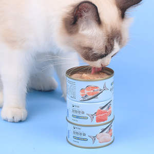 อาหารแมวเปียกแบบกระป๋อง รสเนื้อไก่และปลา ฉีกละเอียด อาหารสัตว์เลี้ยงเพื่อสุขภาพ - Product Image 4