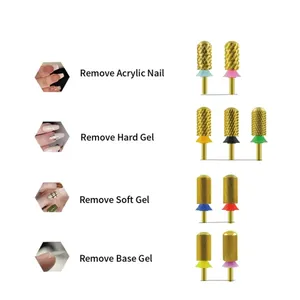 Large Barrel Smooth Top <b>Bits</b> Nail <b>drill</b> <b>bits</b> Remove gel carbide Manicure tool Nail accessories Hot sale - Product Image 2
