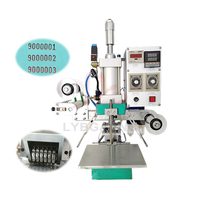 A máquina de carimbo quente para a codificação automática imprimindo a data com folha de carimbo quente dourou a máquina de bronzing pneumática 220/110V