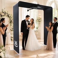 Cabina de Fotos 360 con Cámara Colgante, Soporte de Techo Giratorio, Kiosco de Fotos, Venta al por Mayor Directa de Fábrica, Alquiler para Eventos