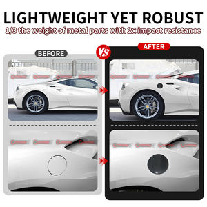 Pièces automobiles de style OEM, bouchon de réservoir de carburant en fibre de carbone sèche pour Ferrari 488, pièces de carrosserie - Product Image 2