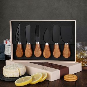 Premium Wooden Handle Stainless Steel Mini <b>Cheese</b> <b>Knife</b> Slicer <b>Set</b> Charcuterie Board Dishwasher Safe <b>Cheese</b> Cutter Fork - Product Image 6