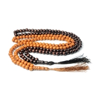 Perles de prière islamiques Tasbih 99 perles en bois bijoux de Ramadan musulman avec glands cadeau/chapelet Musulman