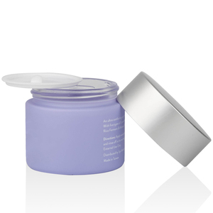 Envase cosmético morado mate personalizado de 50g, <span class=keywords><strong>crema</strong></span> facial, envase vacío, tarro de <span class=keywords><strong>Crema</strong></span> <span class=keywords><strong>para</strong></span> Ojos, tarro de <span class=keywords><strong>crema</strong></span> <span class=keywords><strong>para</strong></span> máscara de labios con tapa plateada - Product Image 2