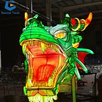 SGL106 Museum Laterne Show Chinesische Neujahrs tradition Moving Dragon Head Lantern Festival