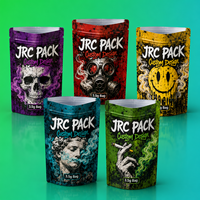Sac en Mylar Réutilisable Anti-Odeur avec Logo Personnalisé 3,5g Découpe à la Moule Ziplock Impression Gravure Forme Spéciale Impression en Forme d'Aliments