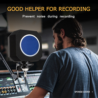 Écran d'isolation acoustique professionnel Voxfull DB-01 pour microphone de studio en direct, idéal pour le chant