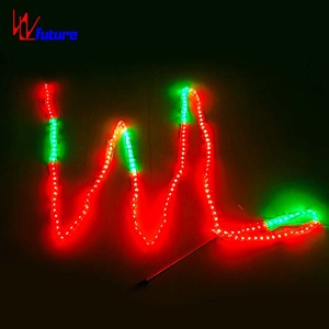 <span class=keywords><strong>Ruban</strong></span> Poi <span class=keywords><strong>LED</strong></span> RVB Glow <span class=keywords><strong>pour</strong></span> la gymnastique Danse du ventre Performance lumineuse colorée Porter des caractéristiques rythmiques <span class=keywords><strong>pour</strong></span> les occasions de Noël - Product Image 6