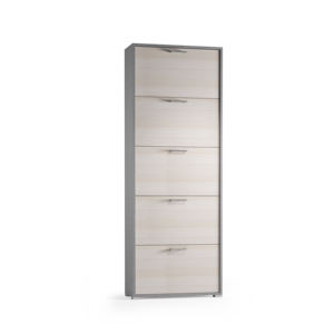 Mueble italiano moderno de lujo para sala de estar, estante de madera giratorio para zapatos de 5 niveles, armario cerrado - Product Image 1